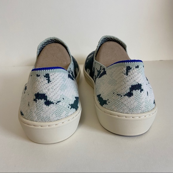 NIB Rothys The Sneaker Sea Green Slip On Shoes - Picture 3 of 11